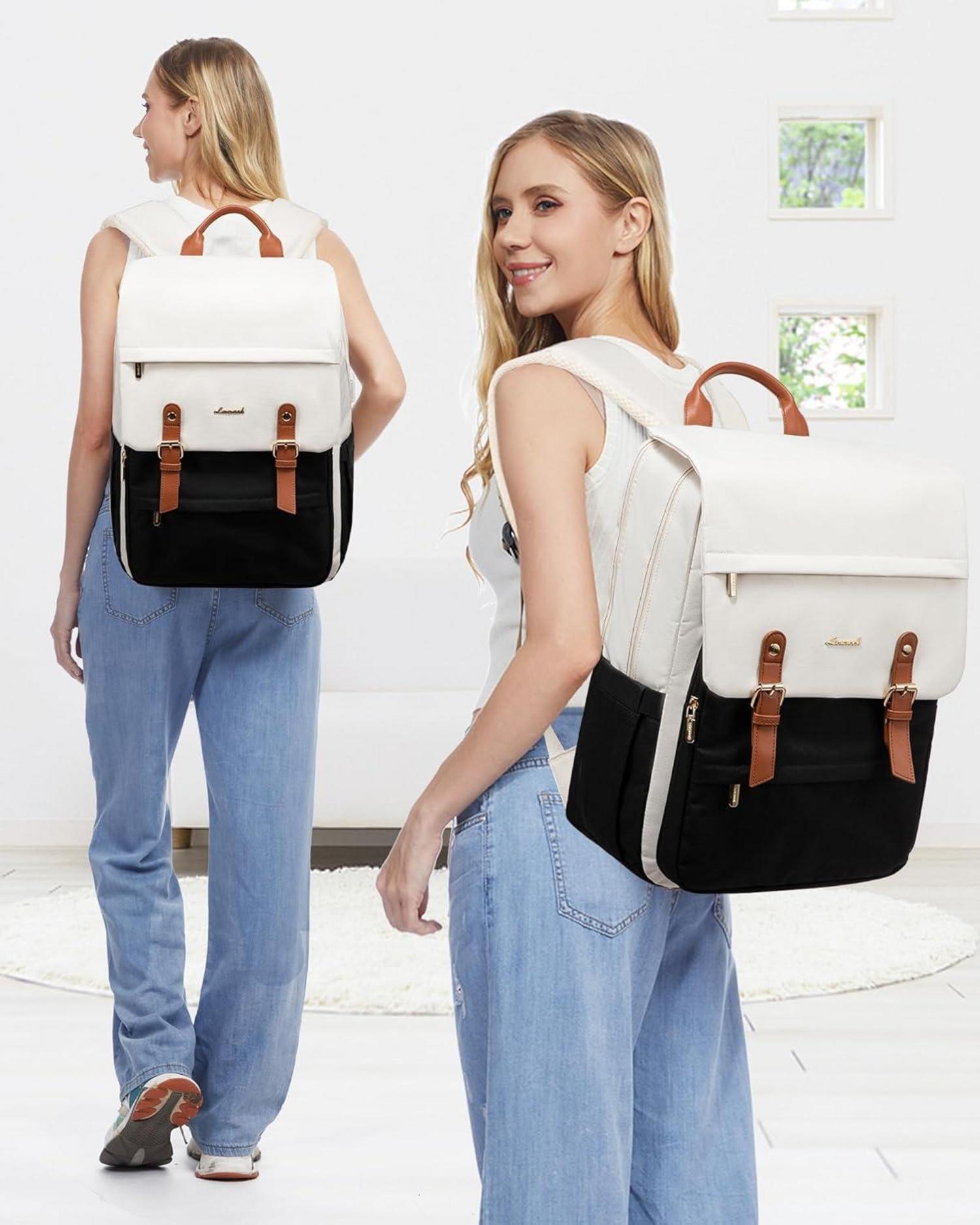 Schulrucksack Mädchen Damen Wasserdicht Laptop 15,6 Zoll