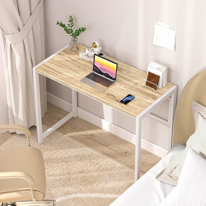 Kleiner Klappbarer Schreibtisch 100x48 cm Beige Home Office