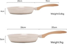 JEETEE Pfannenset 2-teilig 20cm 26cm Induktion Antihaft