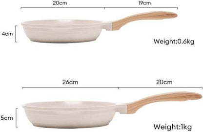 JEETEE Pfannenset 2-teilig 20cm 26cm Induktion Antihaft