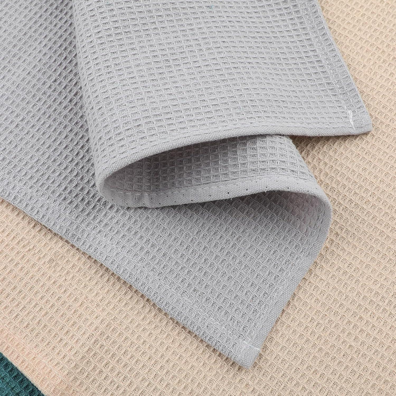 Jogoico 6er-Set Baumwoll Geschirrtücher 35x35cm Tee