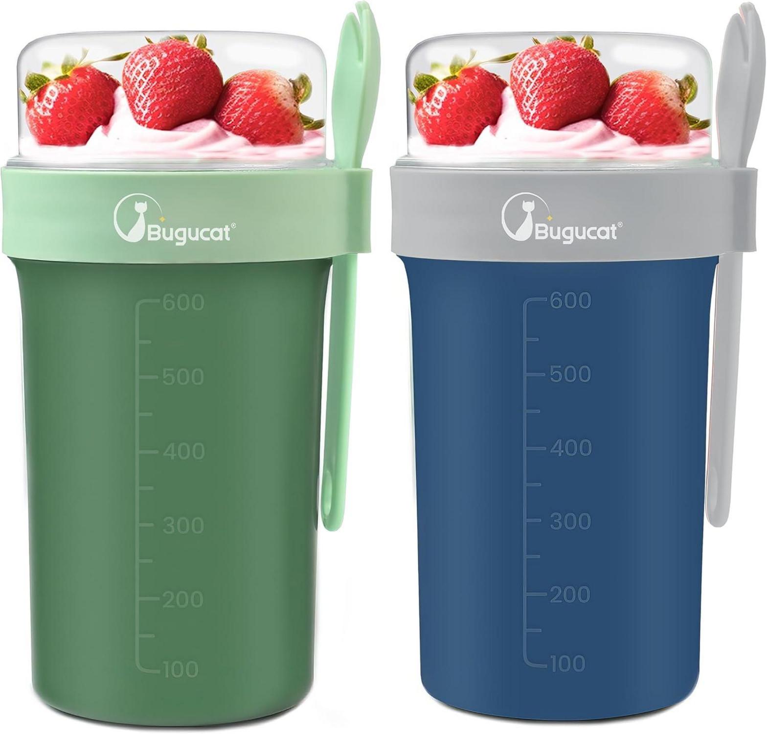 Praktischer Müslibecher to Go Set mit Löffel