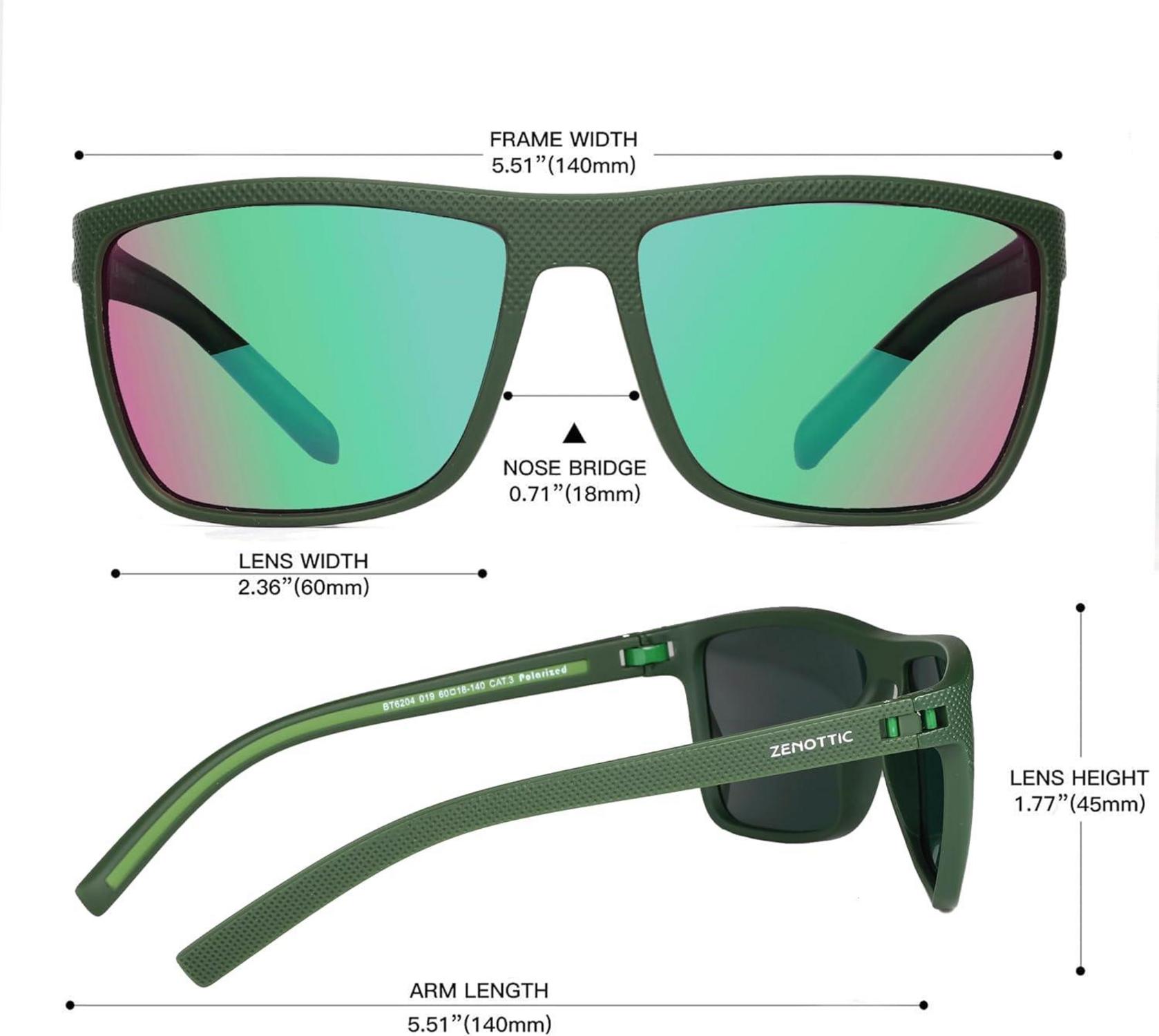 Polarisierte Sonnenbrille Herren TR90 Rahmen UV400 Schutz Gläser
