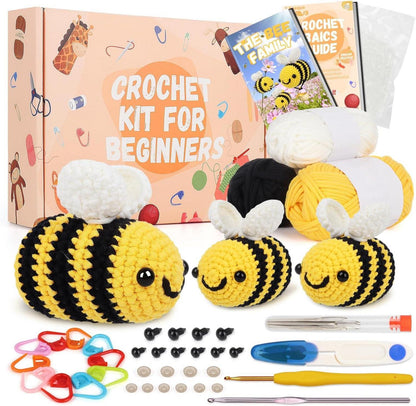 DIY Häkelset Tiere Bienen 3 Größen Häkeltiere Anleitung