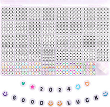 Funtopia 1560 Stück Alphabet Buchstaben Zahlen Perlen DIY Set