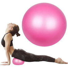 Gymnastikball 25cm Rosa mit Strohhalm für Yoga & Pilates