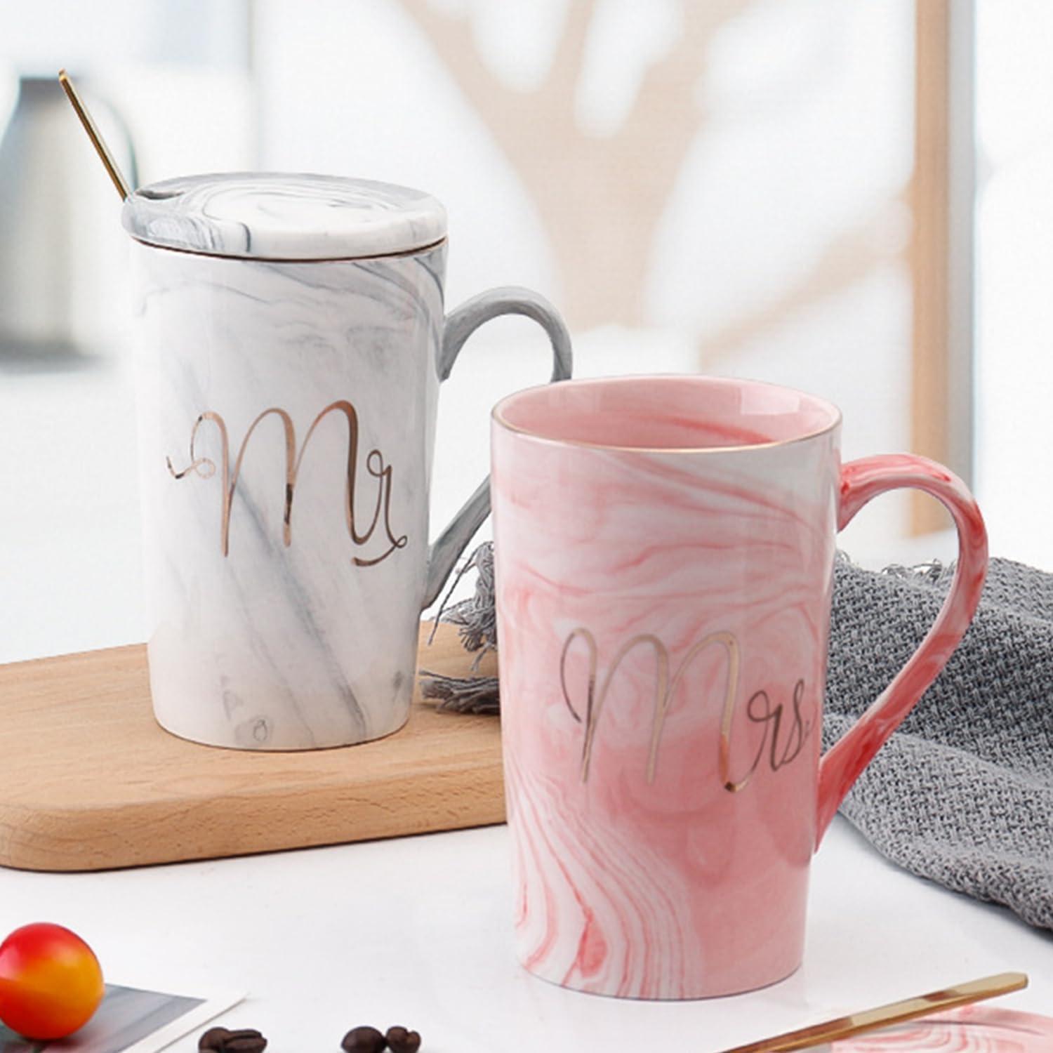 Mr Right und Mrs Always Right Tassen Set für Hochzeitstag Geschenke