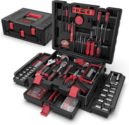 Professioneller Werkzeugkoffer 379 tlg für Haus- und Autoreparaturen