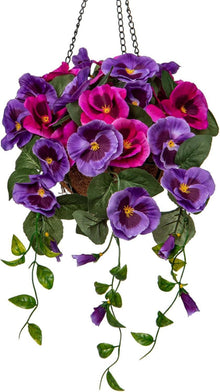 Kunstblumen Stiefmütterchen Hängepflanzen Künstliche Blumen Pansy