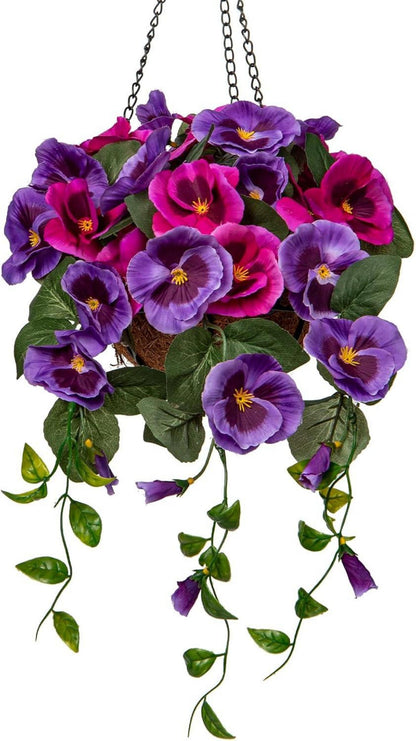 Kunstblumen Stiefmütterchen Hängepflanzen Künstliche Blumen Pansy