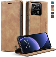 Hochwertige Xiaomi 13T Pro Handyhülle Schutzhülle Braun