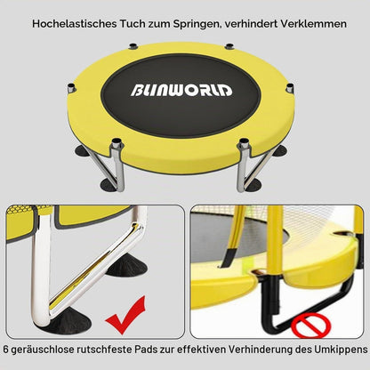 Kinder Trampolin mit Basketball & verstellbarer Höhe