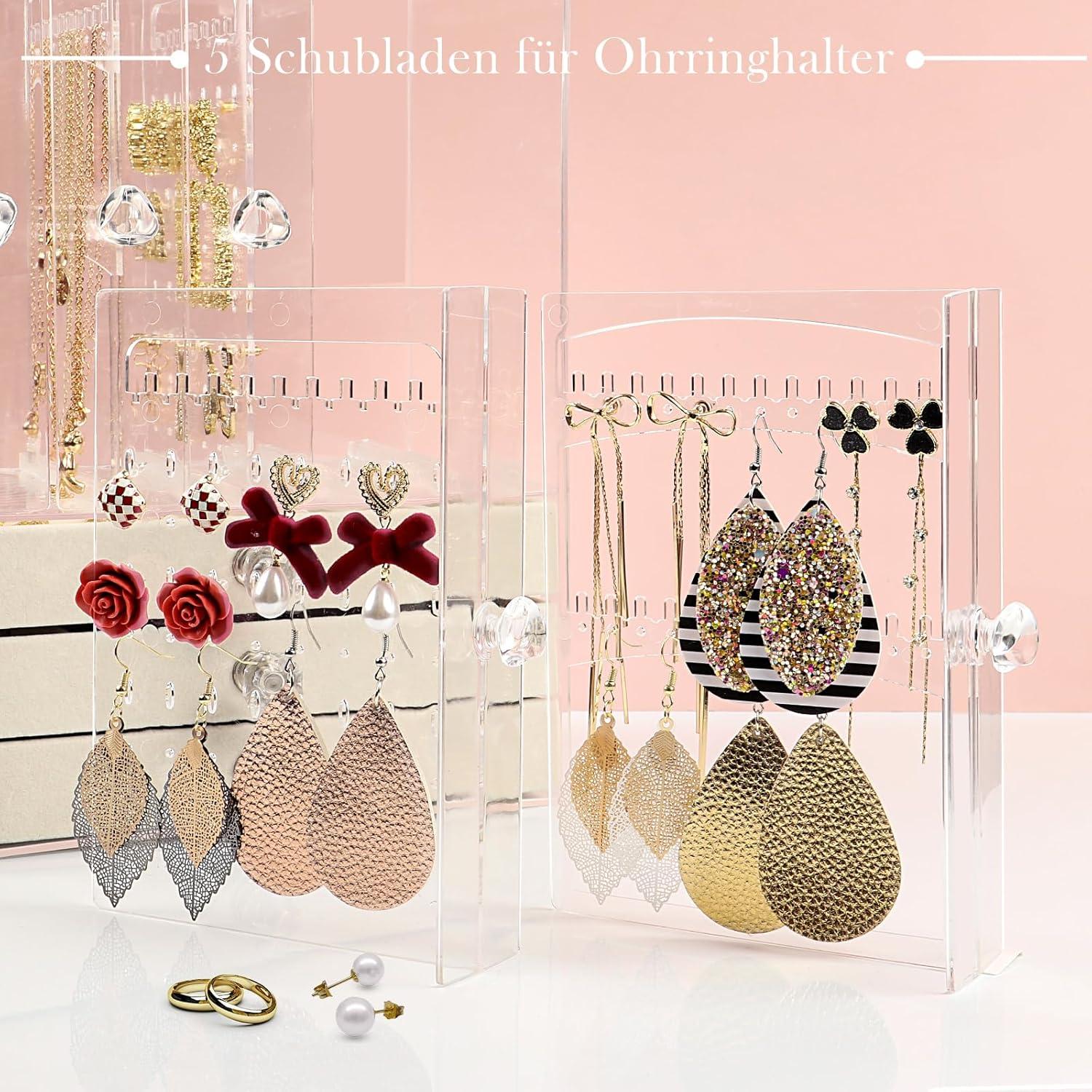 Schmuckaufbewahrung Acryl Staubfrei Schmuckständer Damen