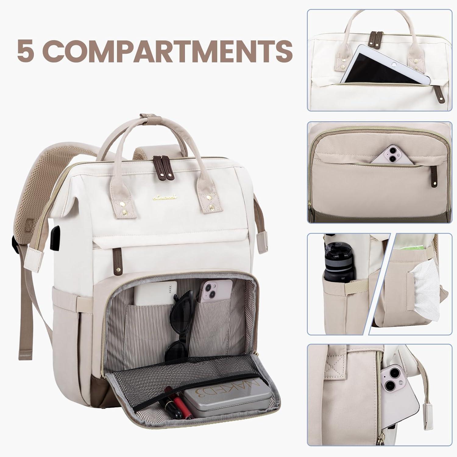 Moderne LOVEVOOK Laptop Rucksack 15.6 Zoll für Mädchen