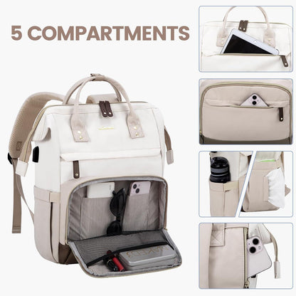 Moderne LOVEVOOK Laptop Rucksack 15.6 Zoll für Mädchen