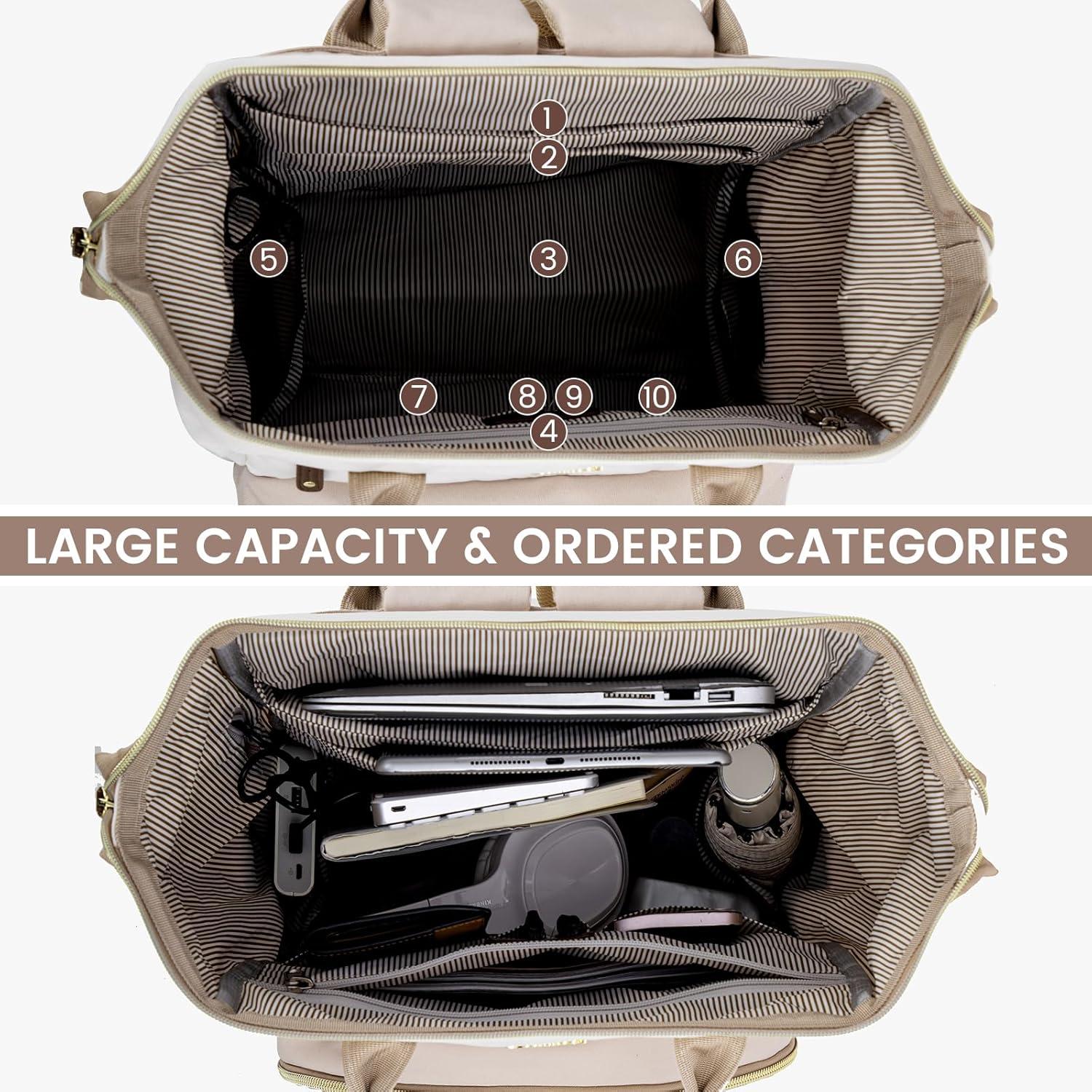 Damen Rucksack Laptop 15.6 Zoll Schulrucksack Mädchen Teenager