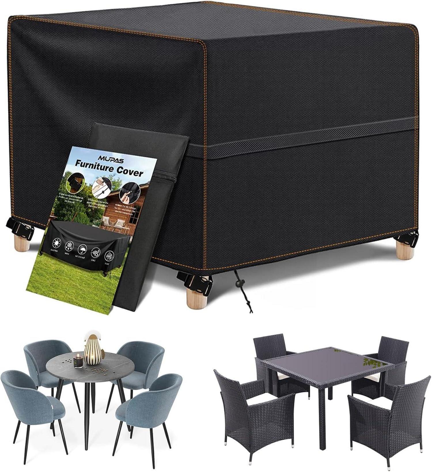 Abdeckhaube Gartenmöbel 420D Wasserdicht Winddicht Oxford 90x90cm