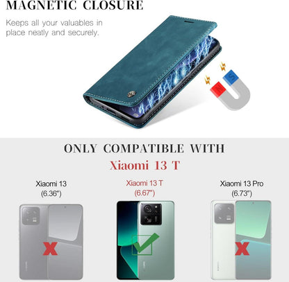 Handyhülle Xiaomi 13T 13T Pro Lederhülle Magnet Standfunktion Jaysa