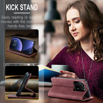 Handyhülle Xiaomi 13T/13T Pro Premium Leder Klappbar Flip Case Magnet