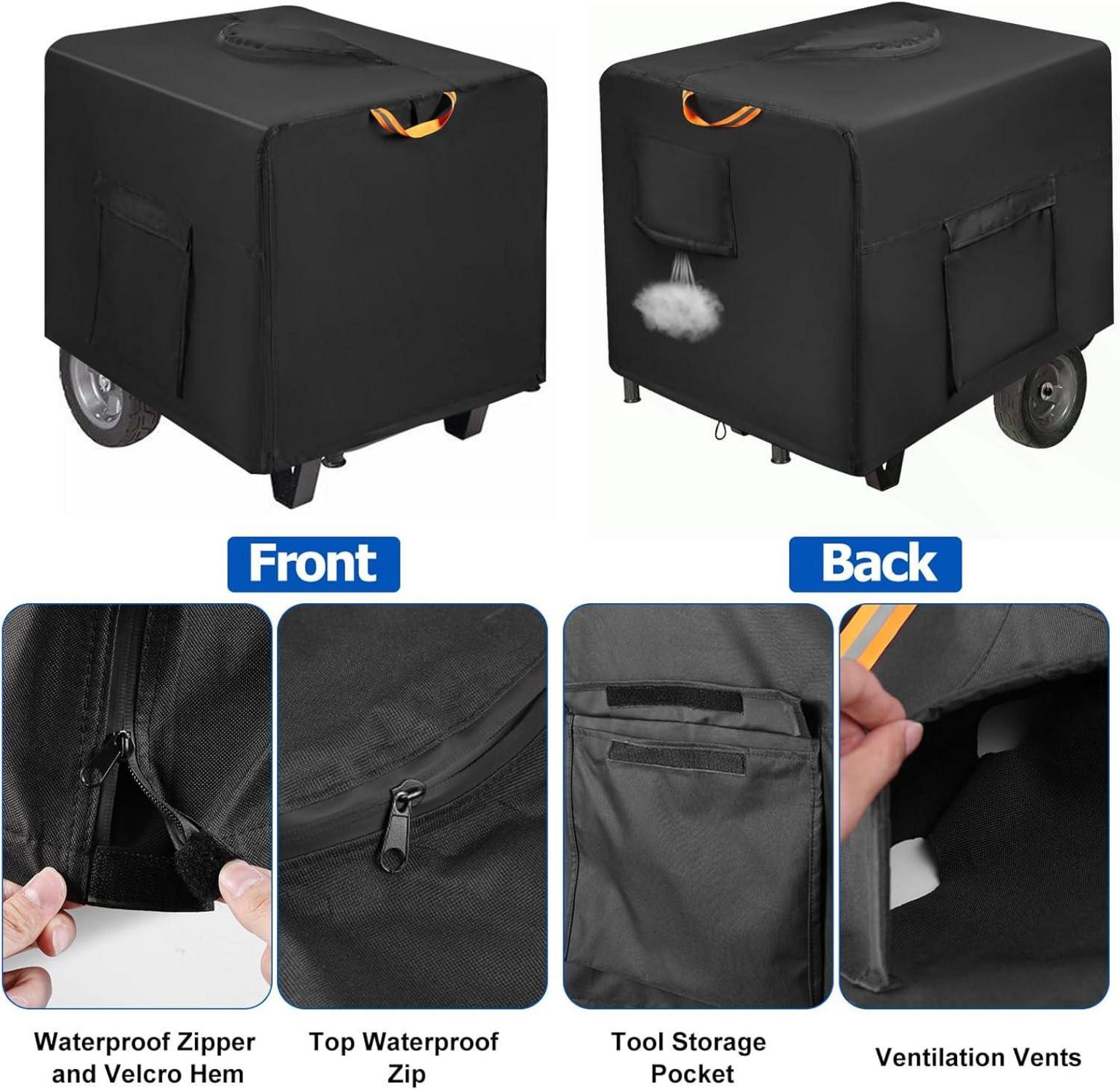 Wasserdichte Generatorabdeckung 800D Oxford für 3000-5000W Generatoren