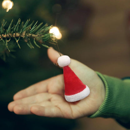 Mini-Weihnachtsmütze Mini-Schal Lutscherhut Schneemann Schal 18-teilig