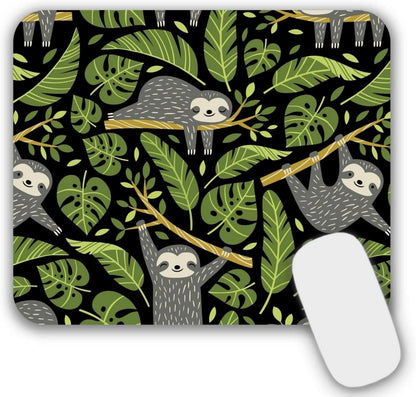 Kleines Mousepad Faultiermotiv 24x20cm design 0,3cm