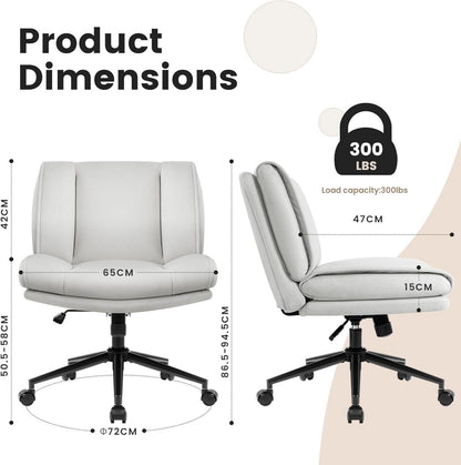 Bürostuhl armlos mit Rollen Technisches Stoffmaterial ergonomisch