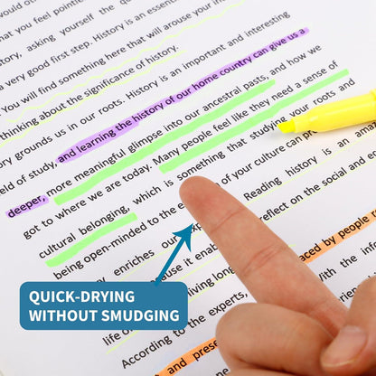 30er Textmarker Set Pastell Highlighter mit Doppelspitze & Keilspitze