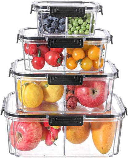 Bugucat Vorratsdosen Set 12tlg Luftdicht Frischhaltedosen Organizer