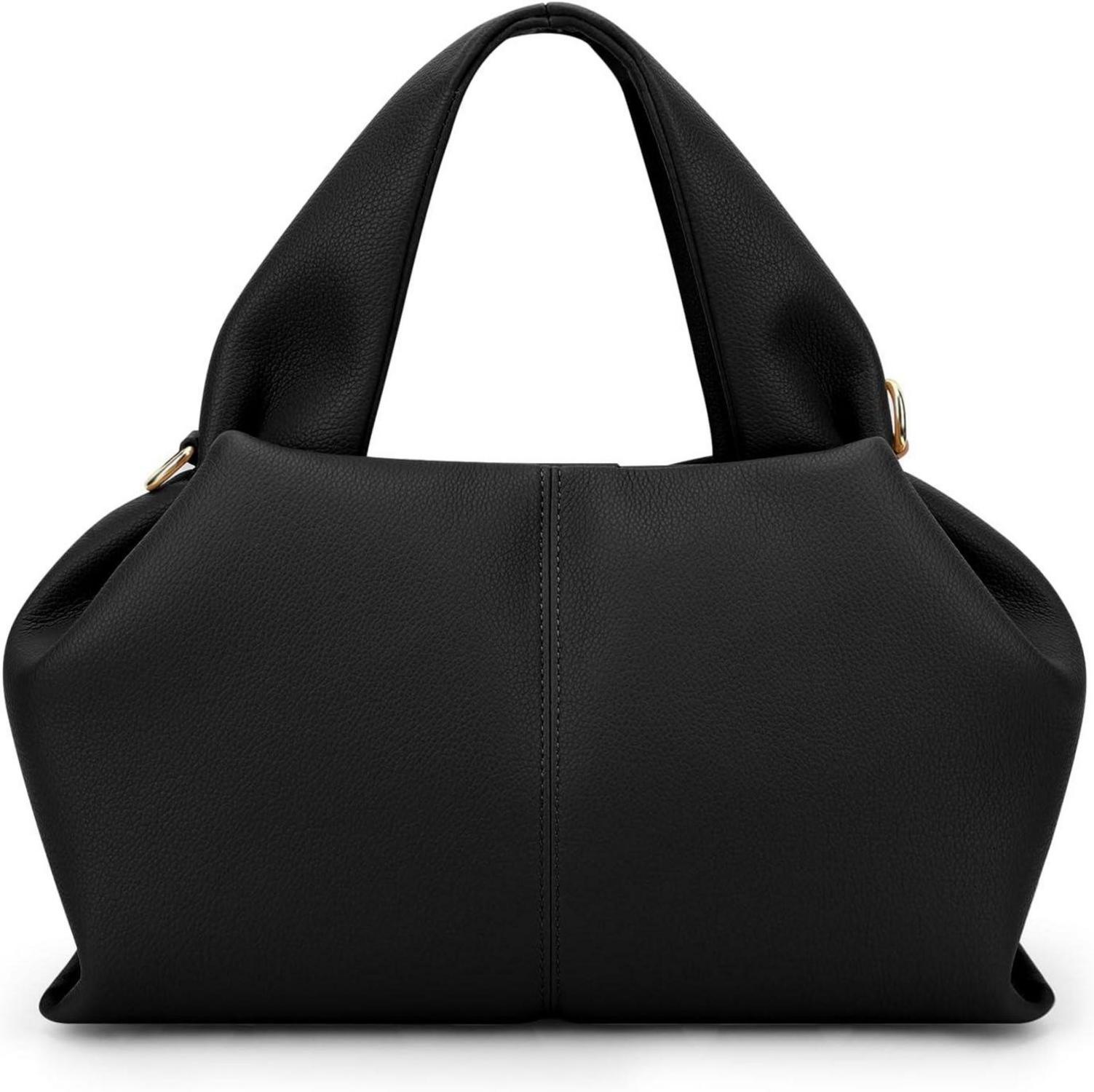 Kleine Handtasche PU Leder Vintage Hobo Umhängetasche Beuteltasche