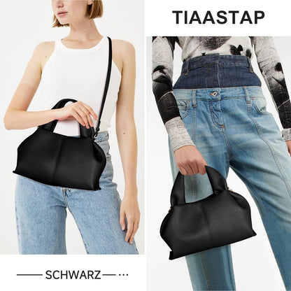 Kleine PU Leder Handtasche Damen Vintage Umhängetasche