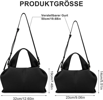 Kleine Handtasche Damen PU Leder Vintage Umhängetasche Damen