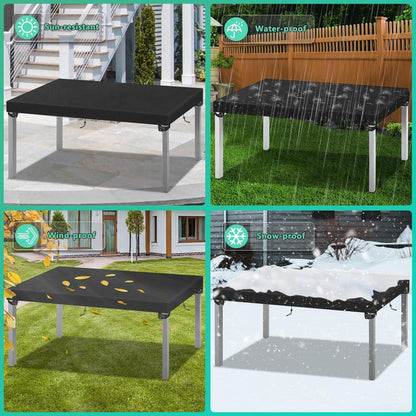 Wasserdichte Tischabdeckung 200x100x15cm für Gartenmöbel