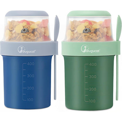 Bugucat 2in1 Müslibecher to Go 870ml Rosa