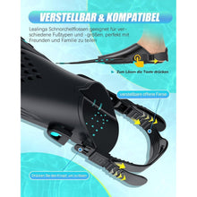 Lealinga Schnorchelflossen Verstellbar Erwachsene Reisegröße