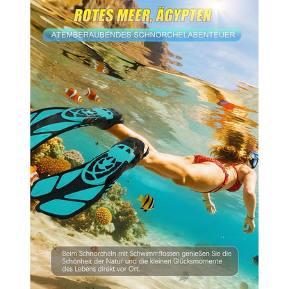Lealinga Schnorchelflossen Verstellbar Erwachsene Reisegröße