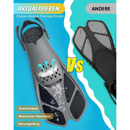 Lealinga Schnorchelflossen Verstellbar Erwachsene