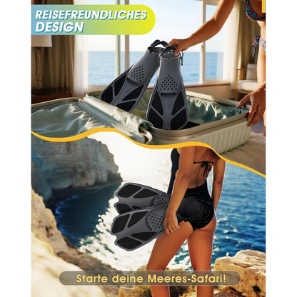 Lealinga Schnorchelflossen Verstellbar Erwachsene