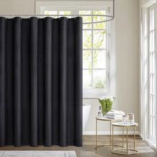 Duschvorhang 180x180cm Schwarz Wasserdicht Anti-schimmel
