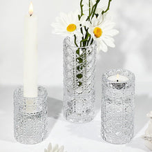 Glas Kerzenhalter Teelichthalter - 3er Set Klar