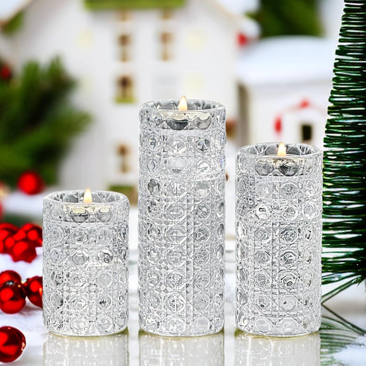 HofferRuffer Glas Kerzenhalter Teelichthalter 2-in-1 Geburtstag Hochzeit