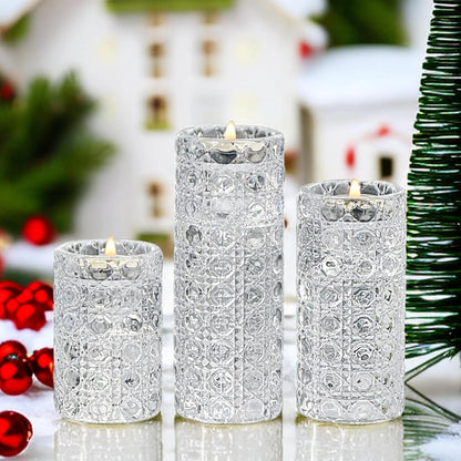 HofferRuffer Glas Kerzenhalter Teelichthalter 2-in-1 Geburtstag Hochzeit