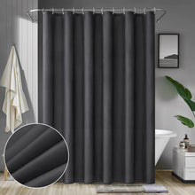 MIULEE Duschvorhang 240x200cm Dunkelgrau Wasserdicht