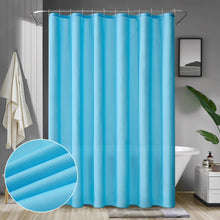 Duschvorhang Wasserdicht Anti-Schimmel Textil 240x200cm Blau