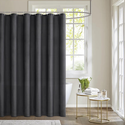 Duschvorhang 180x210cm Weiß Wasserdicht Anti-schimmel Textil