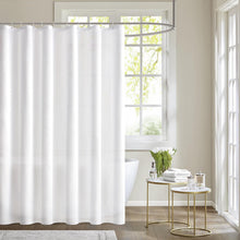 Duschvorhang 180x210cm Weiß Wasserdicht Anti-schimmel Textil