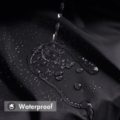 MIULEE Duschvorhang 150x180cm Schwarz Wasserdicht Badvorhang Anti-schimmel Textil Waschbar Schnelltrocknend Badezimmer