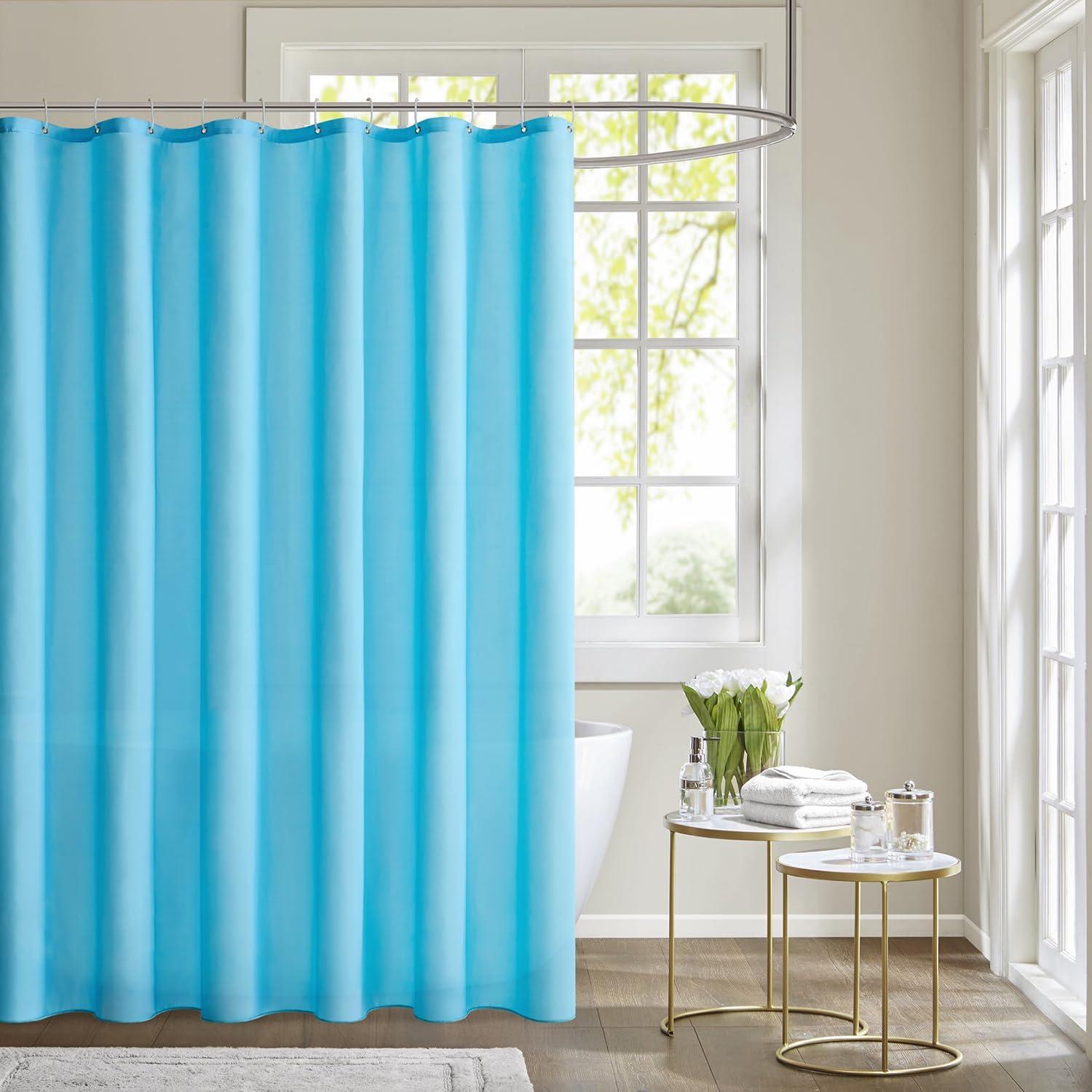 MIULEE Duschvorhang 180x200cm Blau Wasserdicht Anti-schimmel