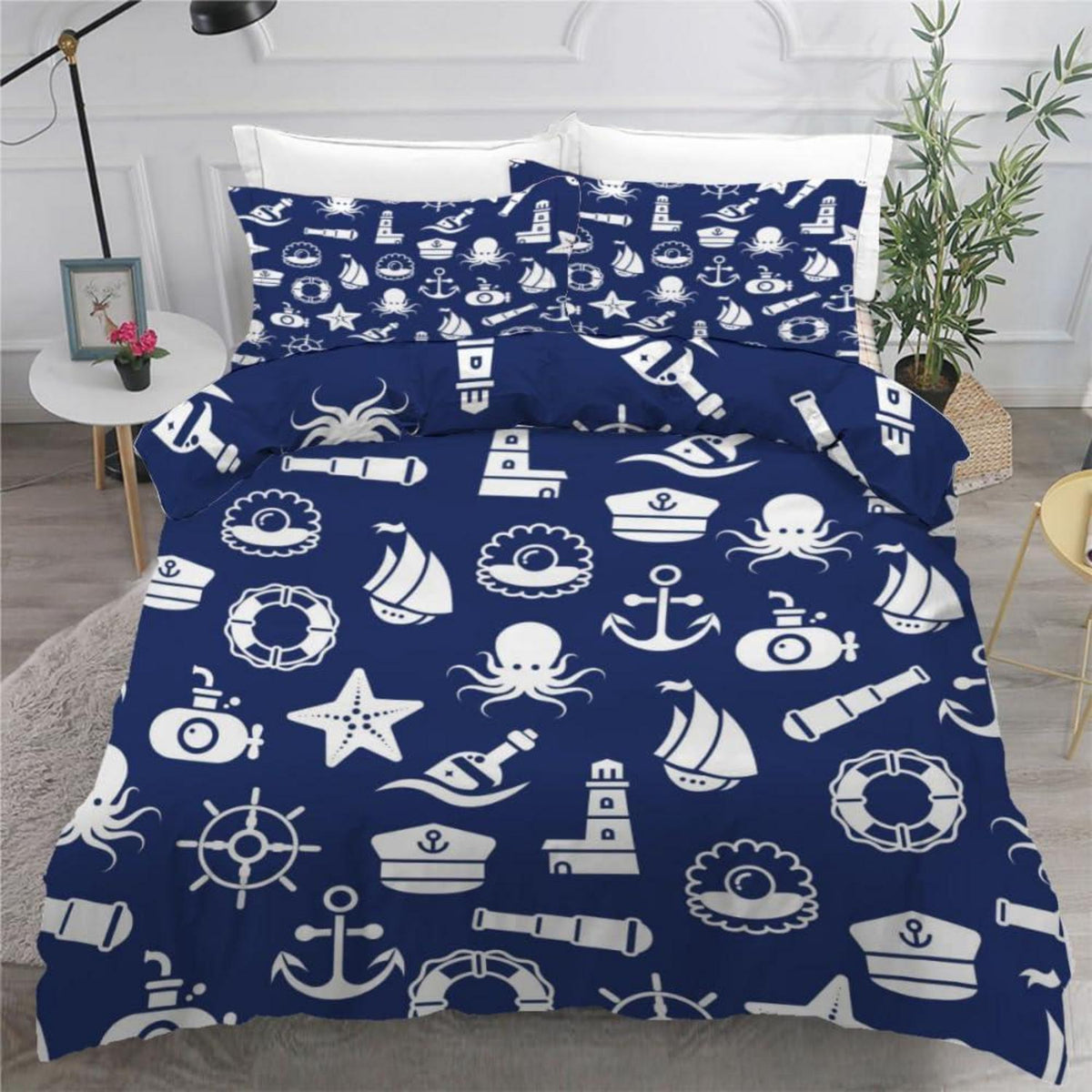Anker 3teilig Bettwäsche-Set 220x240 cm Mikrofaser