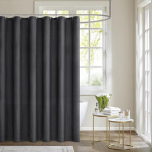 MIULEE Duschvorhang 240x200cm Schwarz Wasserdicht